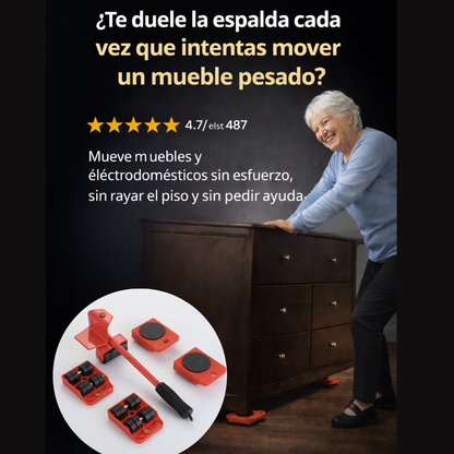 EASYMOVE™ Mueve todo sin esfuerzo. Sin ayuda. Sin dolor